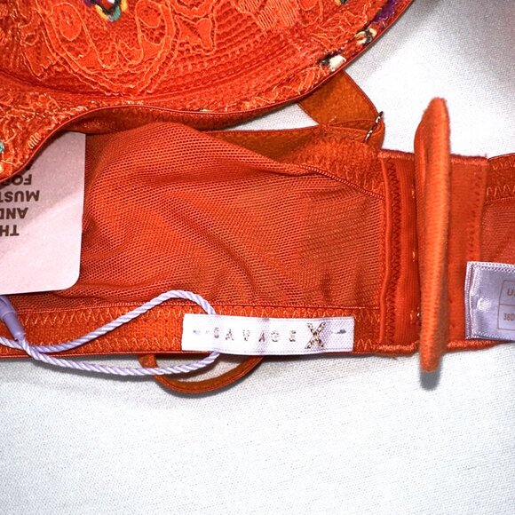 SAVAGE X FENTY Dolled Up Lace Quarter Cup Bra - Picture 4 of 4